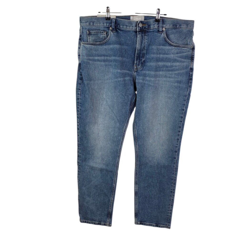 Everlane Men's The Organic Slim Fit Jeans, Zip Fly, Cotton, Size 38